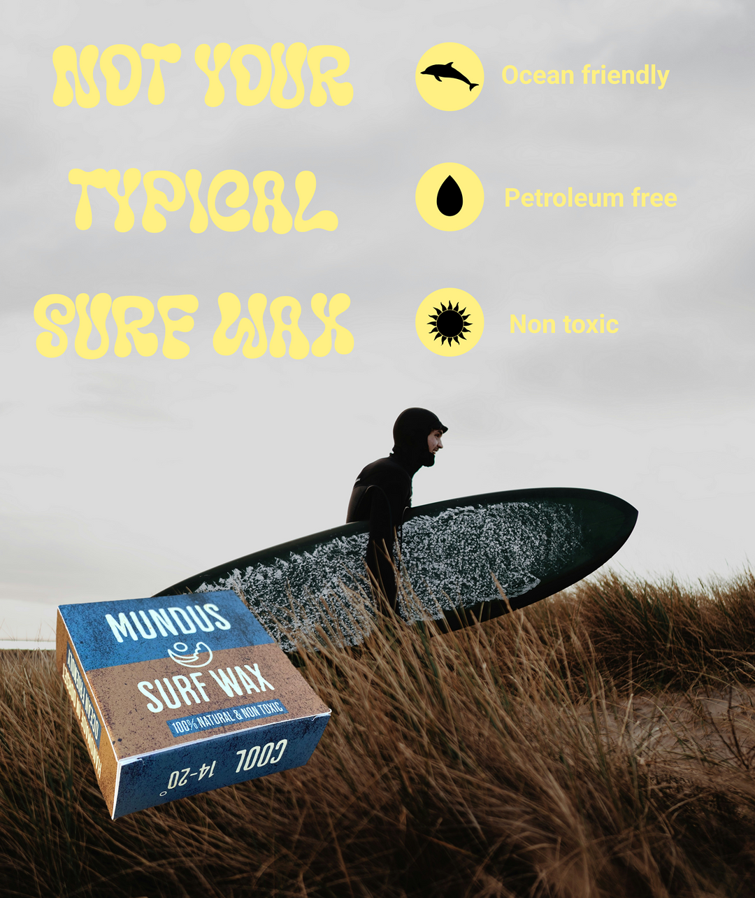 Mundus Eco friendly surf wax - Cool